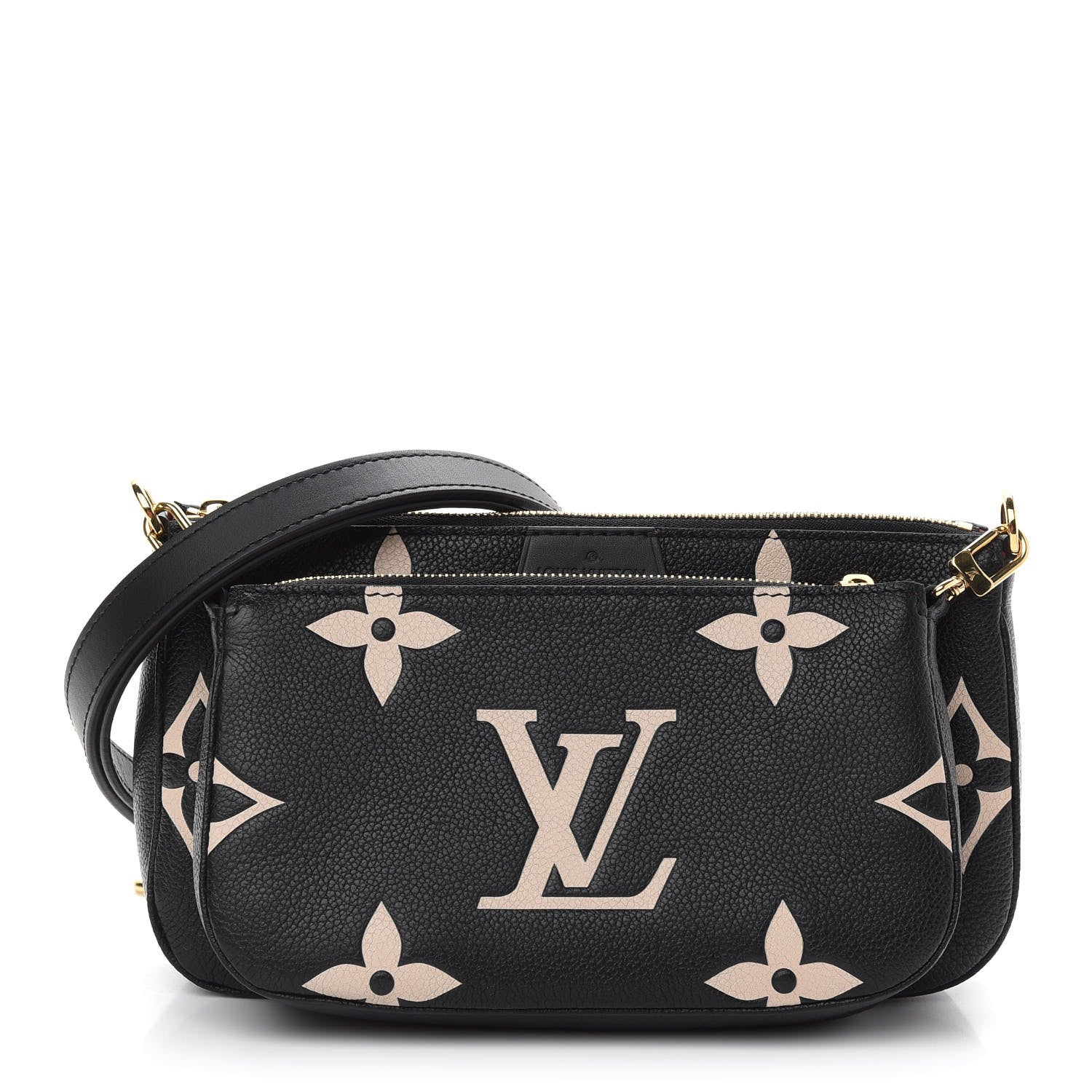 Louis Vuitton Empreinte Monogram Giant Multi Pochette Accessories Black Beige 1 of 8