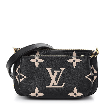 Louis Vuitton Empreinte Monogram Giant Multi Pochette Accessories Black Beige 1 of 8