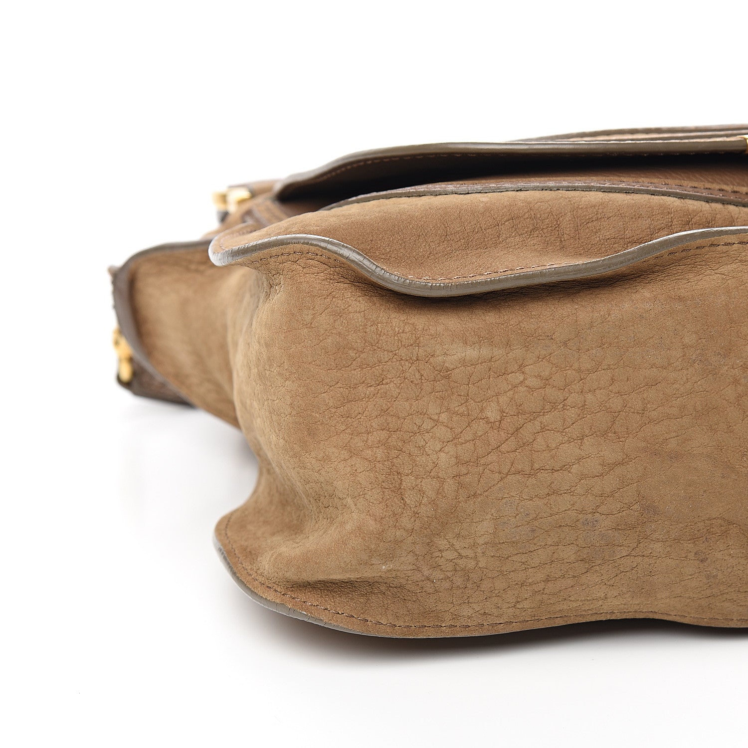 Chloe Nubuck Calfskin Medium Marcie Satchel Nut 7 of 11