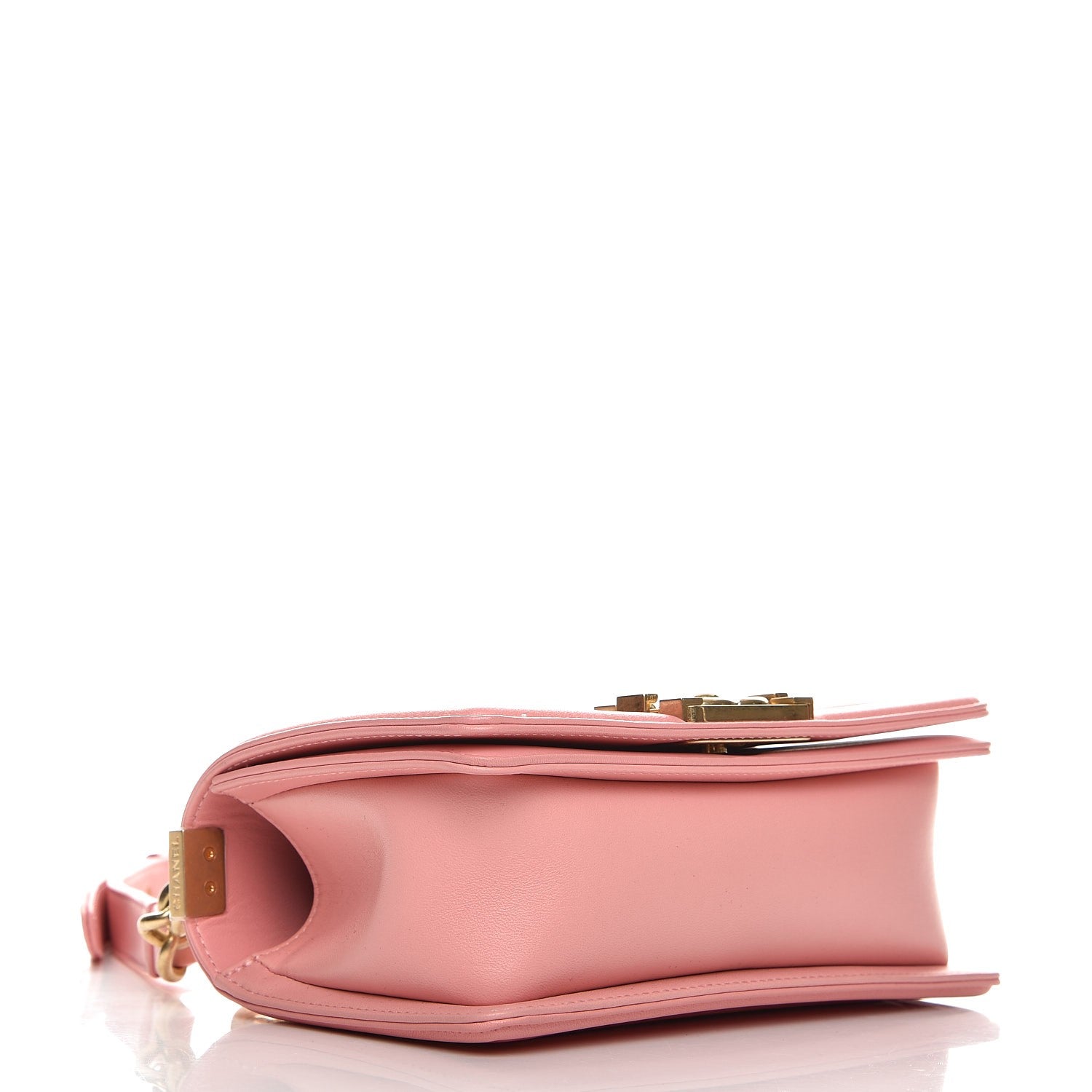 Chanel Fabric Chevron Braided Small Boy Flap Pink Ivory 4 of 9