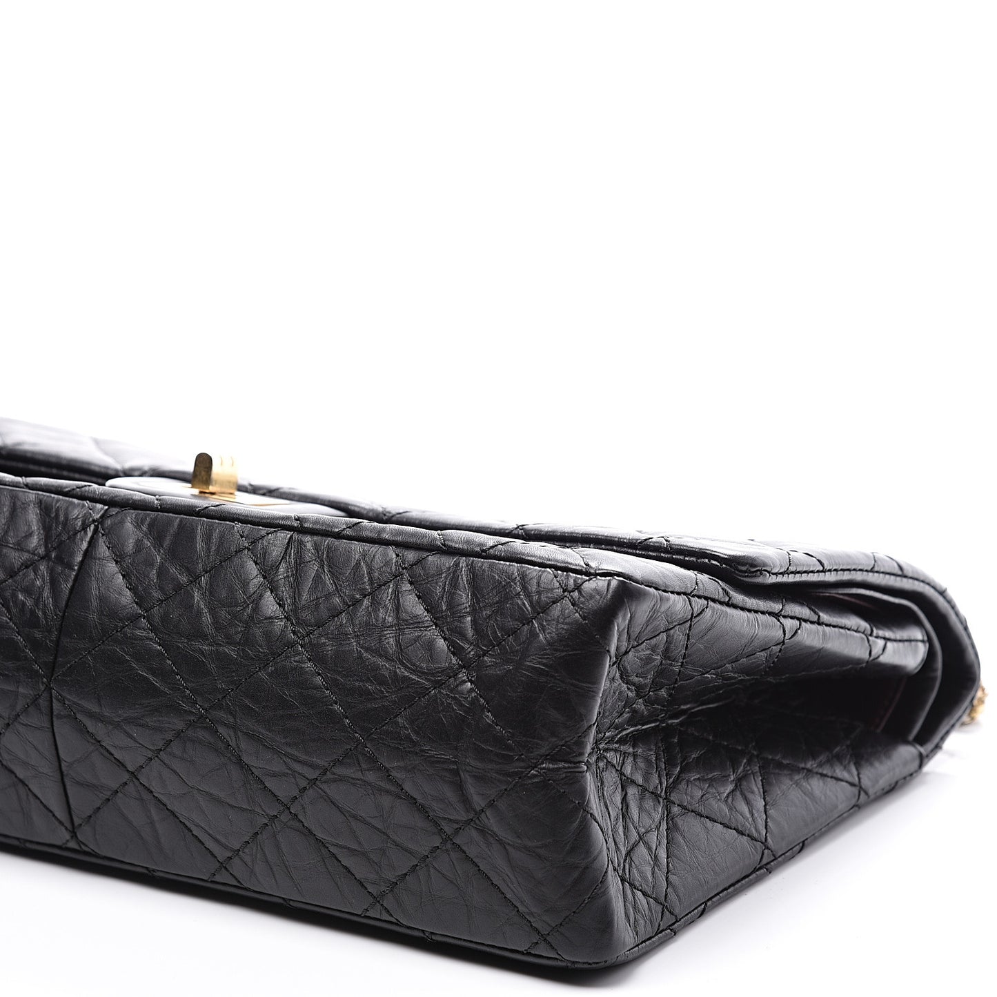 Aged Calfskin Quilted 2.55 Reissue 226 Flap Black