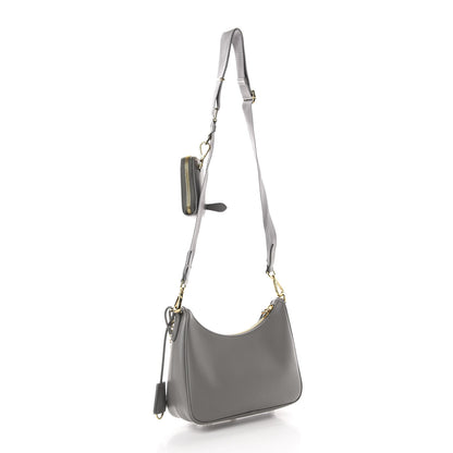 Prada Saffiano Re-Edition 2005 Shoulder Bag Marmo 3 of 11
