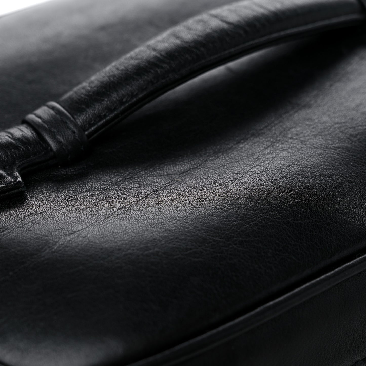 Lambskin Vanity Cosmetic Case Black