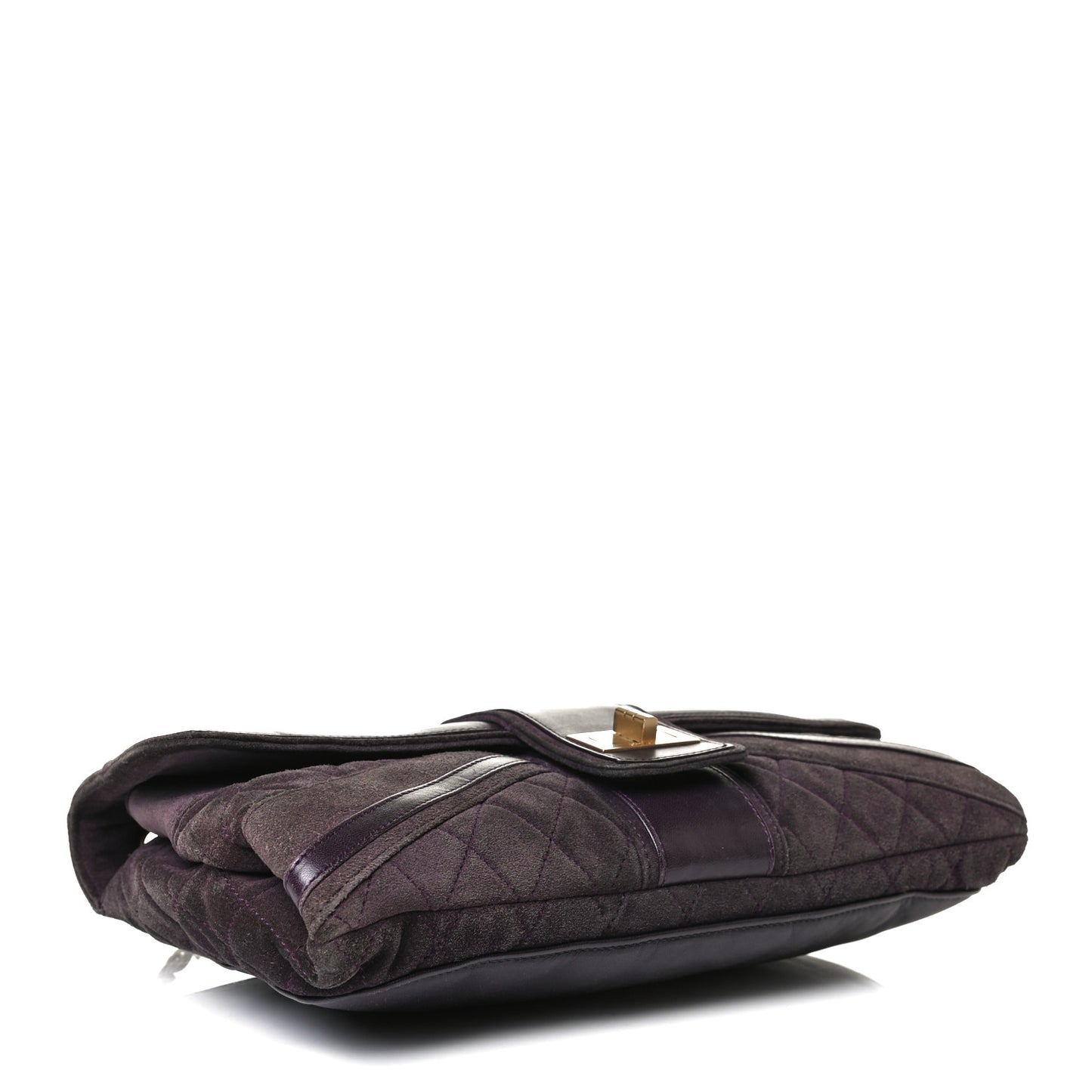 Suede Union Jack Jumbo Mademoiselle Flap Purple