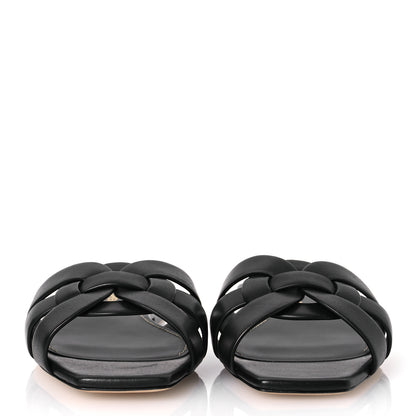 Saint Laurent Calfskin Tribute 05 Slide Sandals 36.5 Black 3 of 11