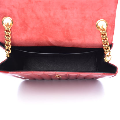 Saint Laurent Patent Calfskin Matelasse Monogram Medium Vicky Chain Bag Rouge Eros 5 of 11