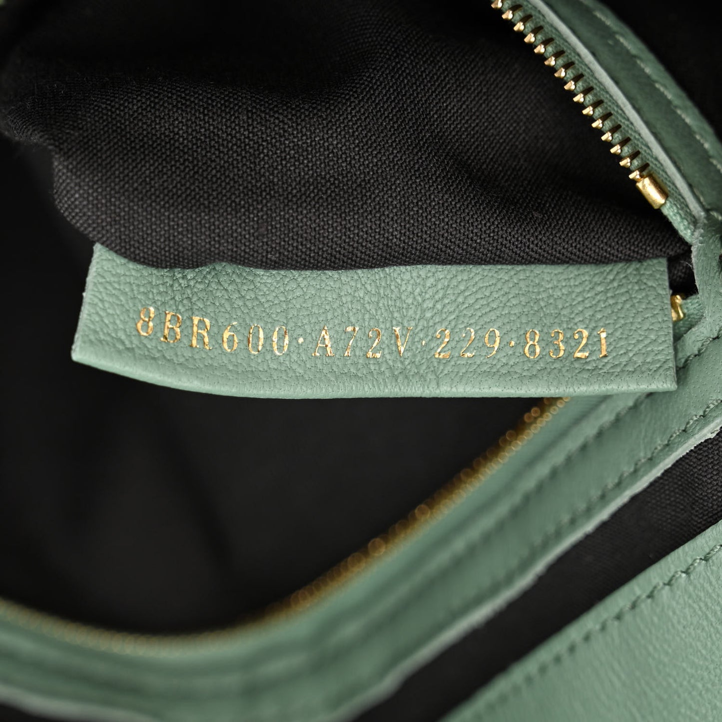 Nappa FF 1974 Embossed Baguette Menta