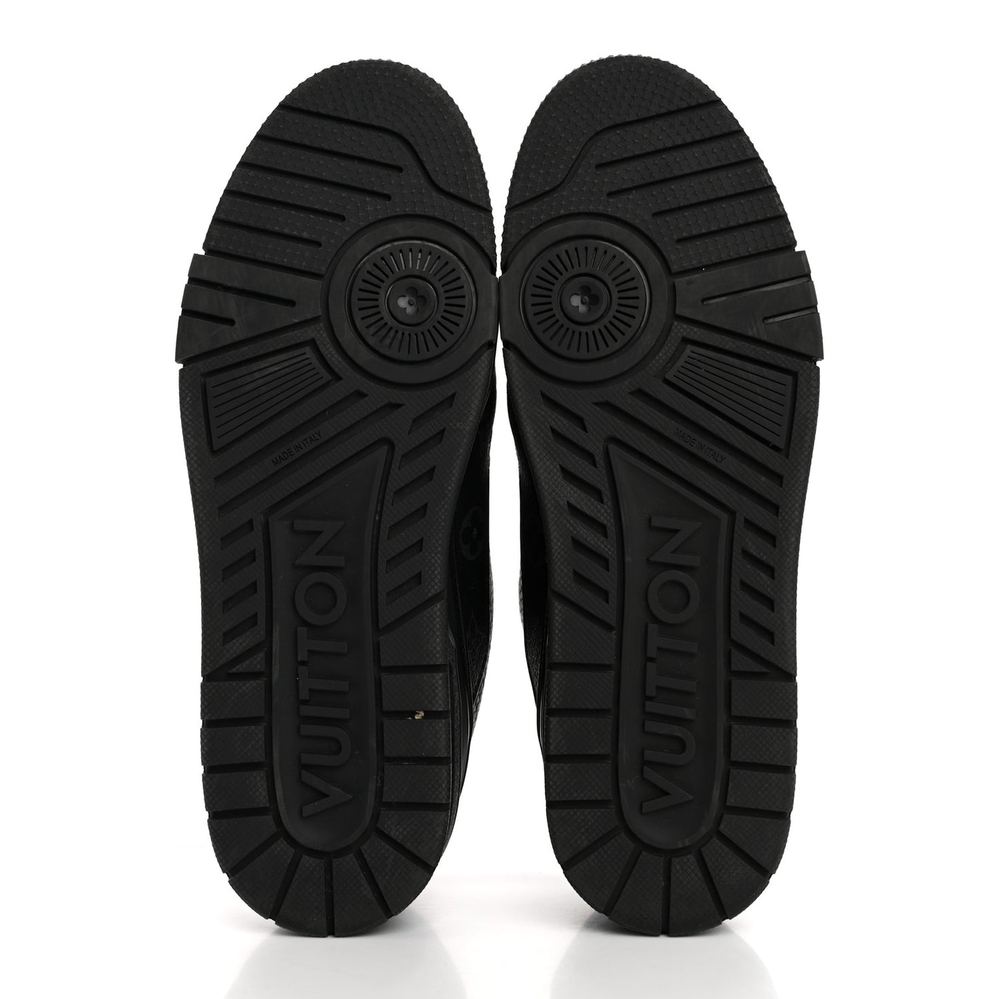 Calfskin Monogram Eclipse Mens LV Trainer Sneakers 8 Black