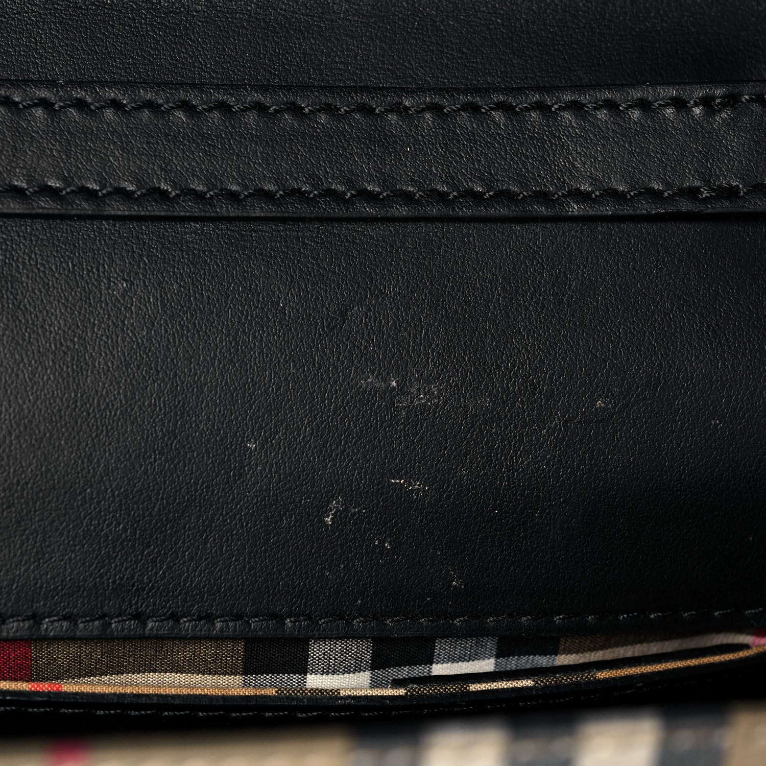 Burberry Calfskin Perforated Small Macken Crossbody Bag Black 12 of 13