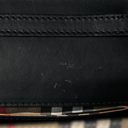 Burberry Calfskin Perforated Small Macken Crossbody Bag Black 12 of 13