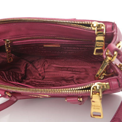 Prada Saffiano Lux Small Galleria Double Zip Tote Fuxia 3 of 5