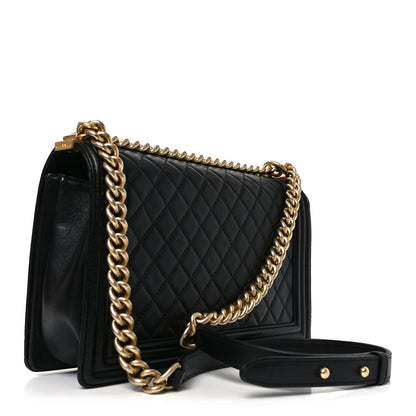 Chanel Lambskin Quilted New Medium Boy Flap Black 3 of 11