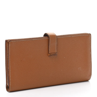 Hermes Epsom Bearn Gusset Wallet Gold 5 of 40