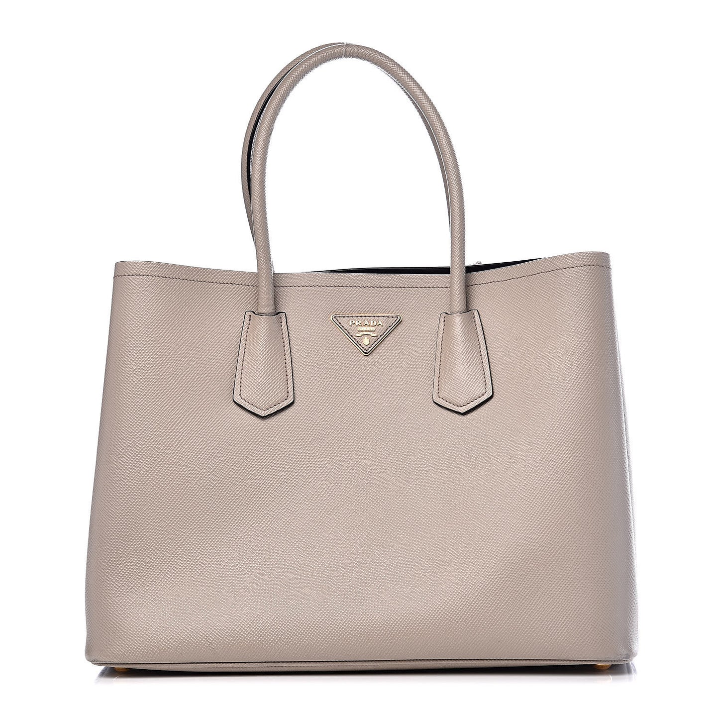 Saffiano Cuir Medium Double Bag Pomice