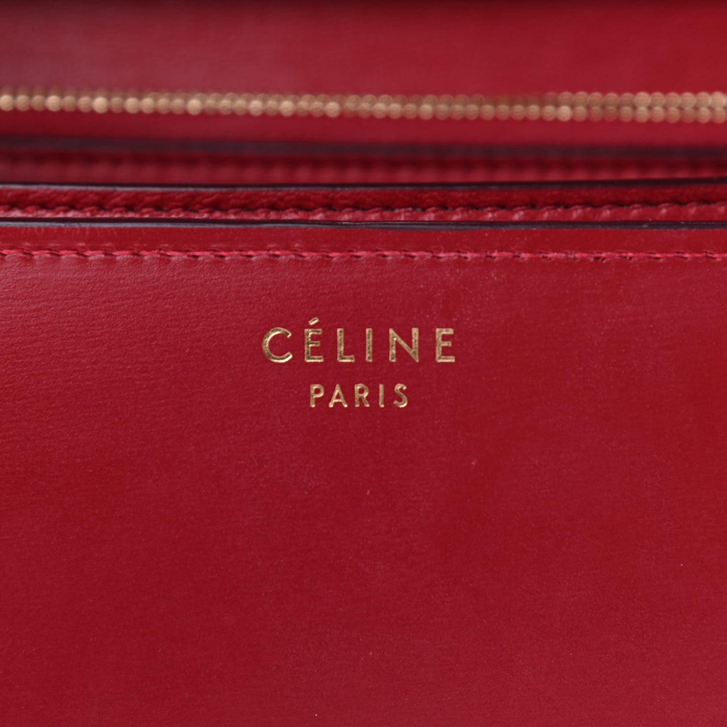 Box Calfskin Medium Classic Box Flap Bag Red