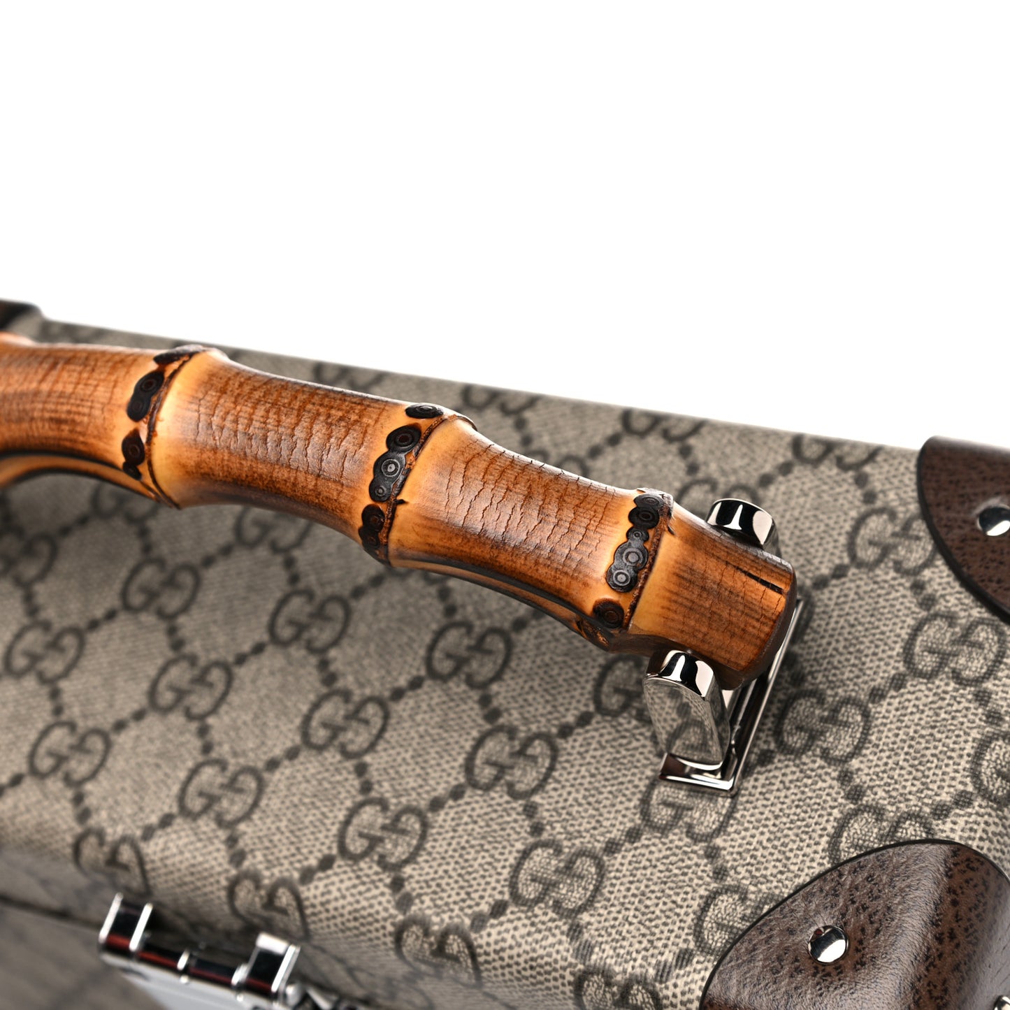 GG Supreme Monogram Globe-Trotter Beauty Case Brown