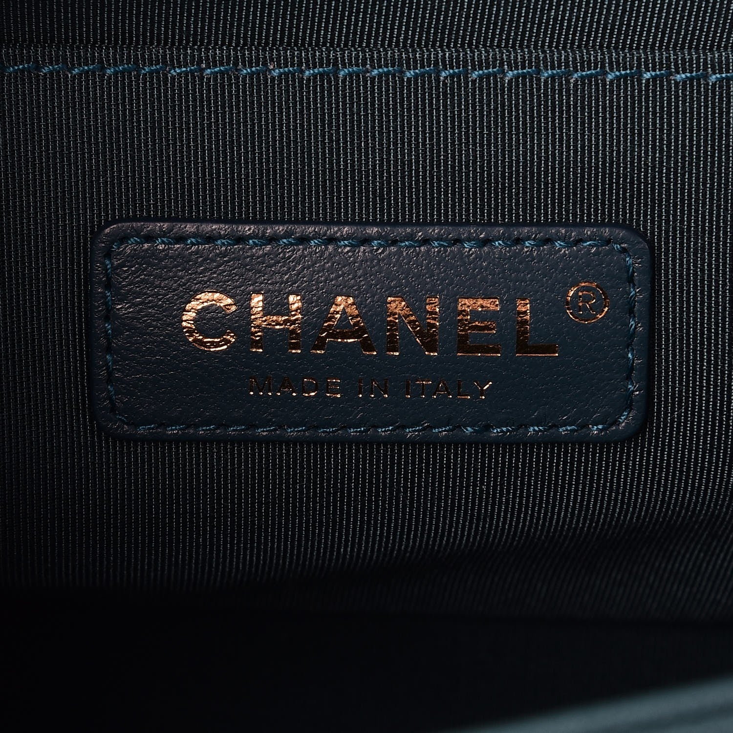 Chanel Velvet Chevron Quilted Medium Boy Flap Peacock Blue 6 of 7