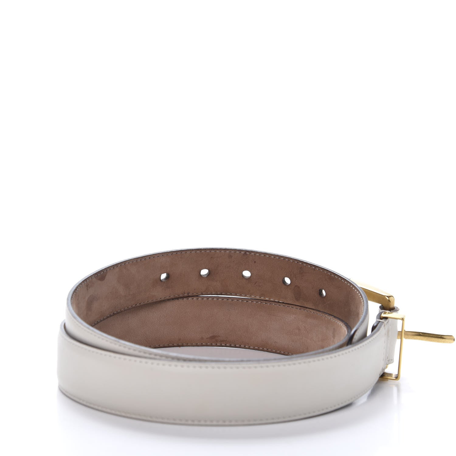 Gucci Calfskin Belt 90 36 White 6 of 8
