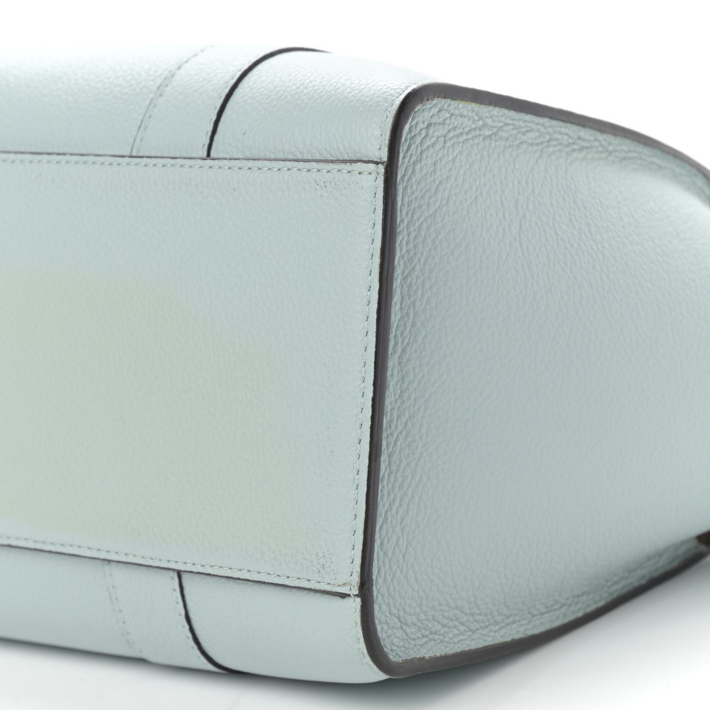 Small Classic Grain Small Bayswater Zip Tote Light Antique Blue