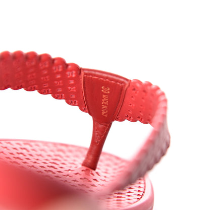Louis Vuitton Rubber Tatoo Thong Sandals 39 Rouge 10 of 11