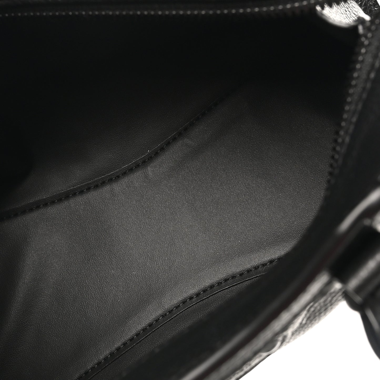 Grained Calfskin Neo Classic Black Hardware Nano City Crossbody Black