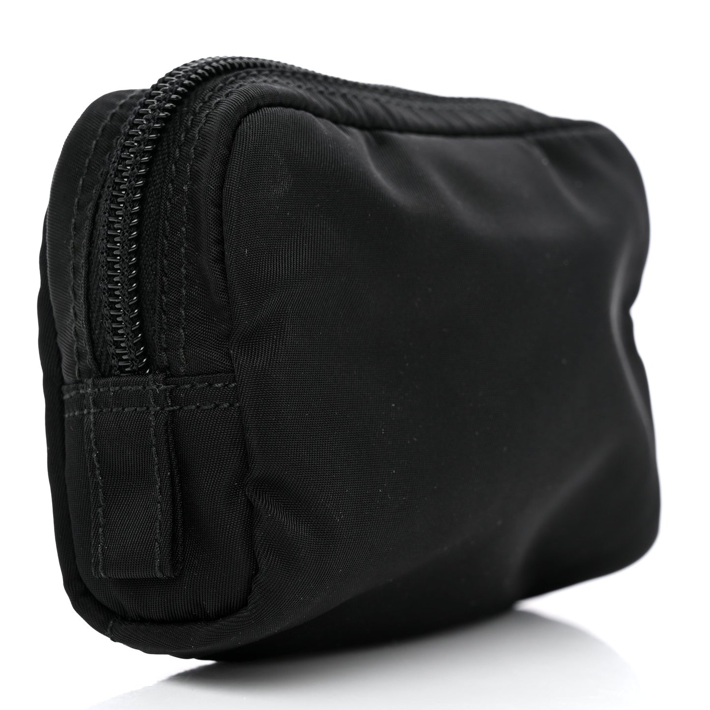 Nylon Tessuto Cosmetic Pouch Black