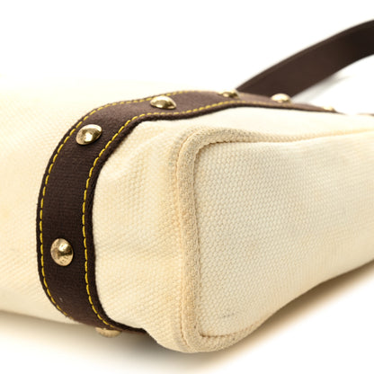 Louis Vuitton Toile Antigua Cabas MM Tote White 9 of 10