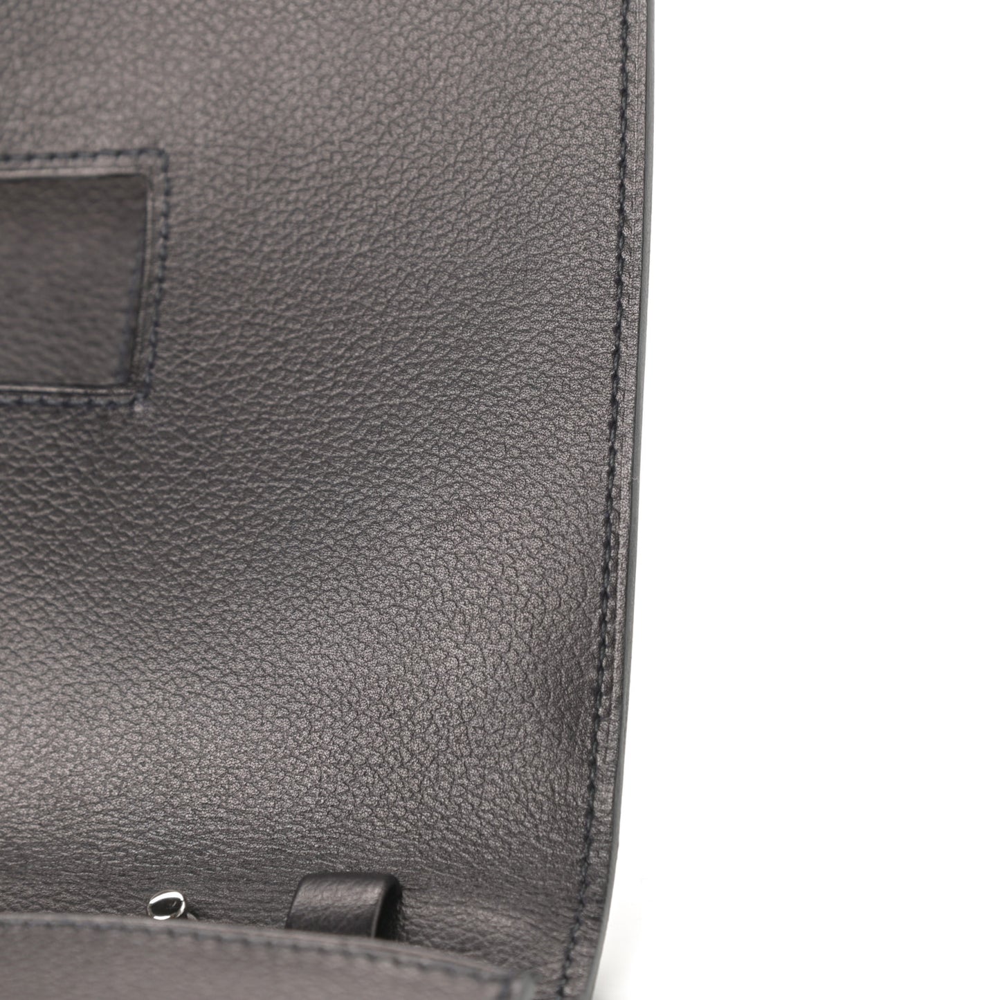 Evergrain Evercolor H Passant Clutch Bleu Indigo Black Bleu Nuit