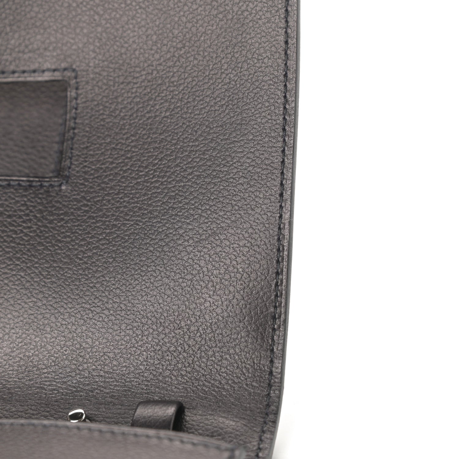 Hermes Evergrain Evercolor H Passant Clutch Bleu Indigo Black Bleu Nuit 12 of 13