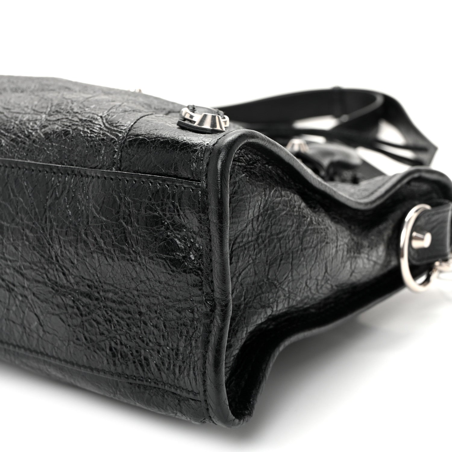 Balenciaga Agneau Arena Silver Hardware Small Le City Black 10 of 10