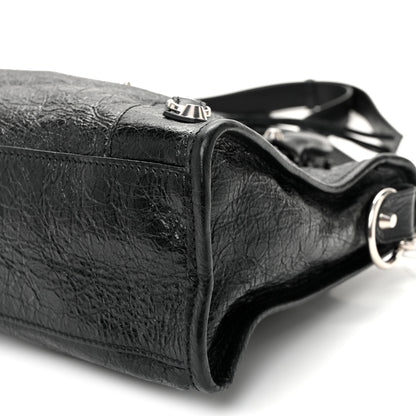 Balenciaga Agneau Arena Silver Hardware Small Le City Black 10 of 10