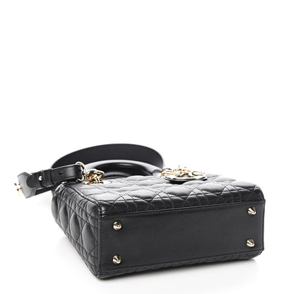 Christian Dior Lambskin Cannage Small Lucky Badges My Lady Dior Black 3 of 10