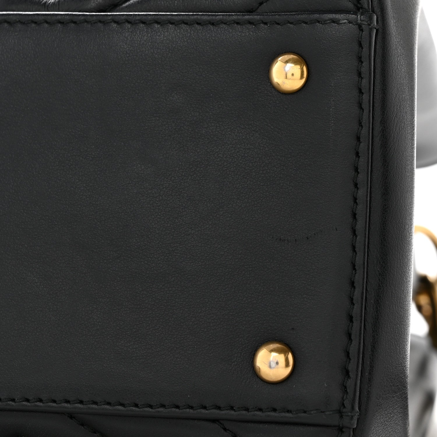 Gucci Calfskin Matelasse Small GG Marmont Tote Black 14 of 14
