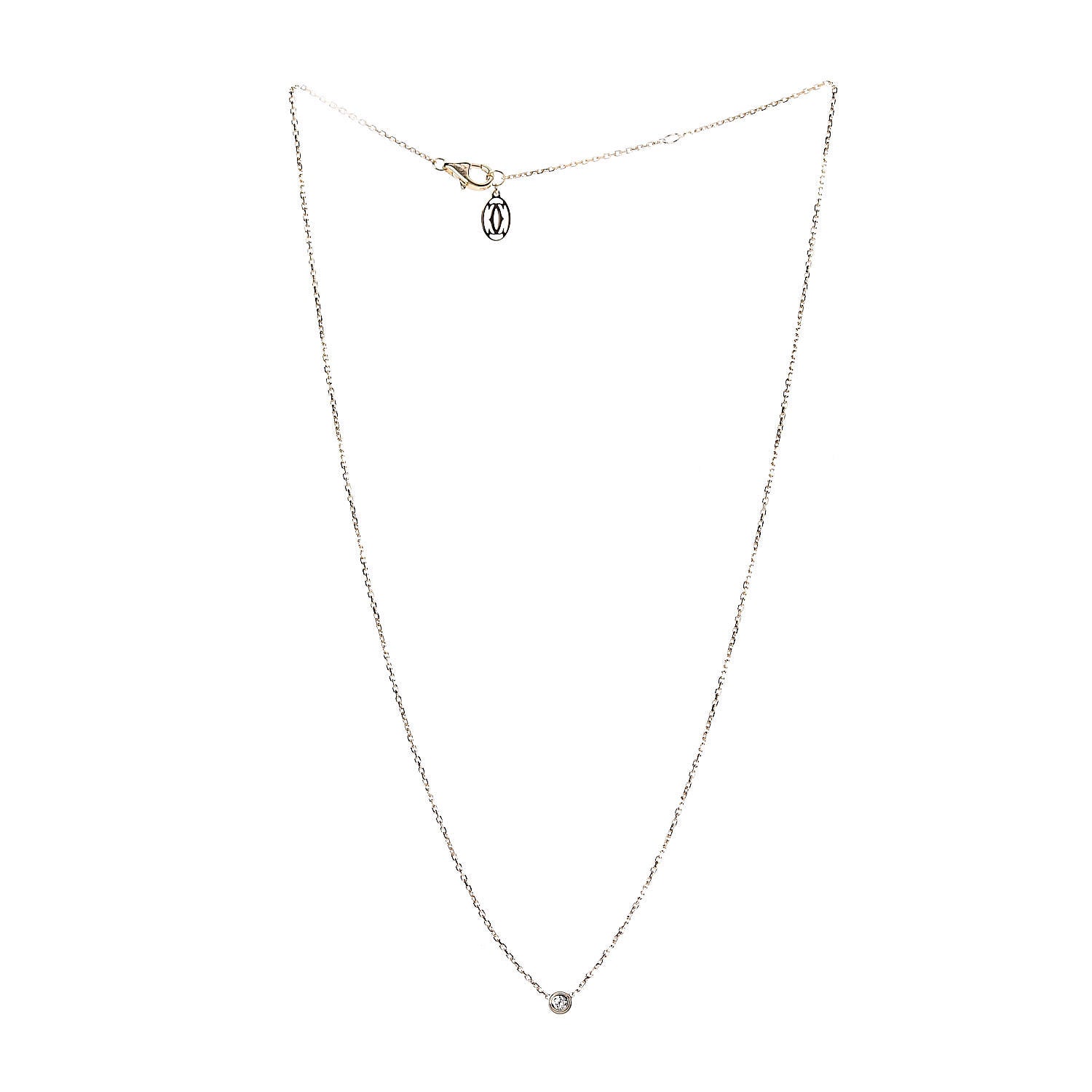 Cartier 18K Yellow Gold Diamond XS D'Amour Pendant Necklace 3 of 6