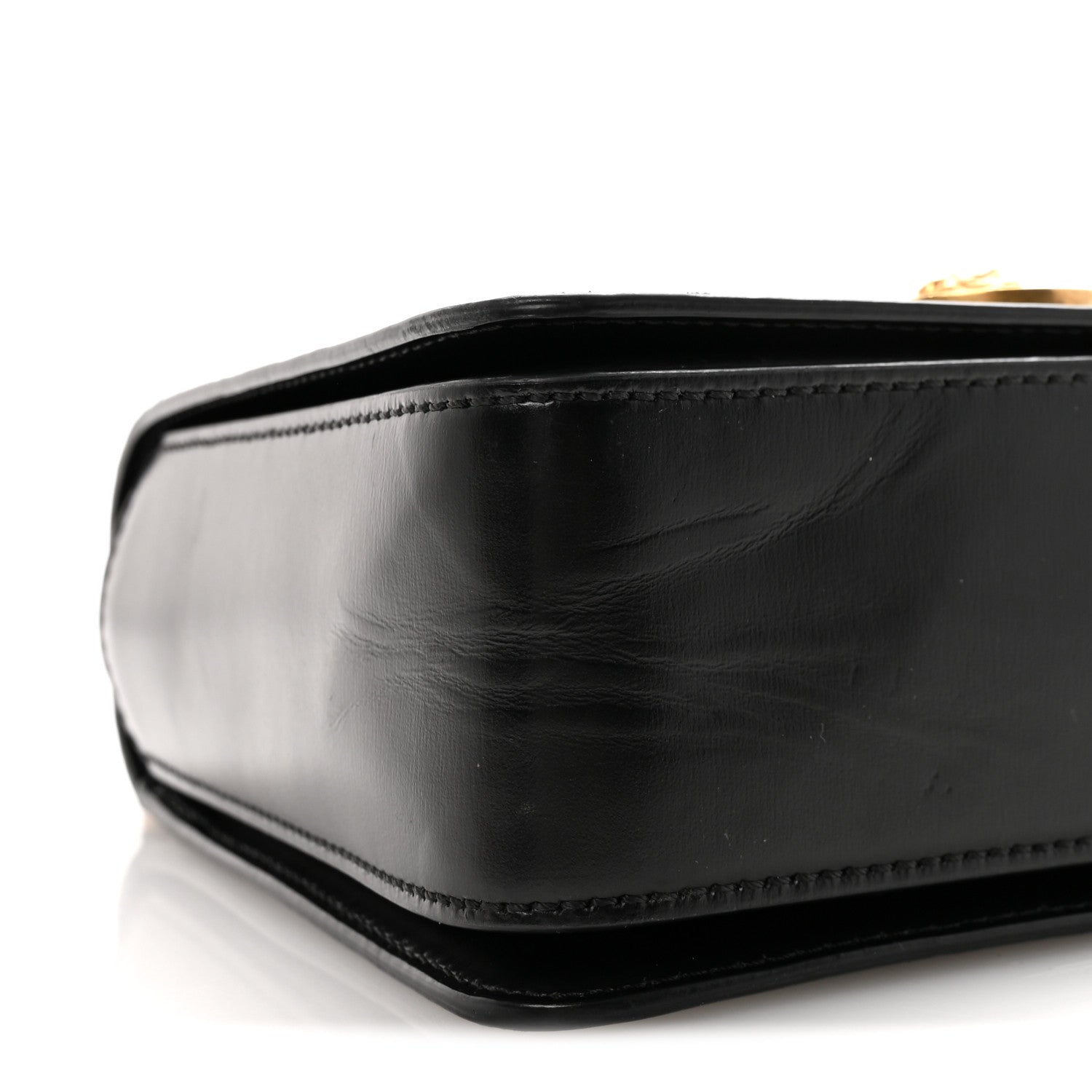 Versace Calfskin Medallion Tribute Shoulder Bag  Black 8 of 9