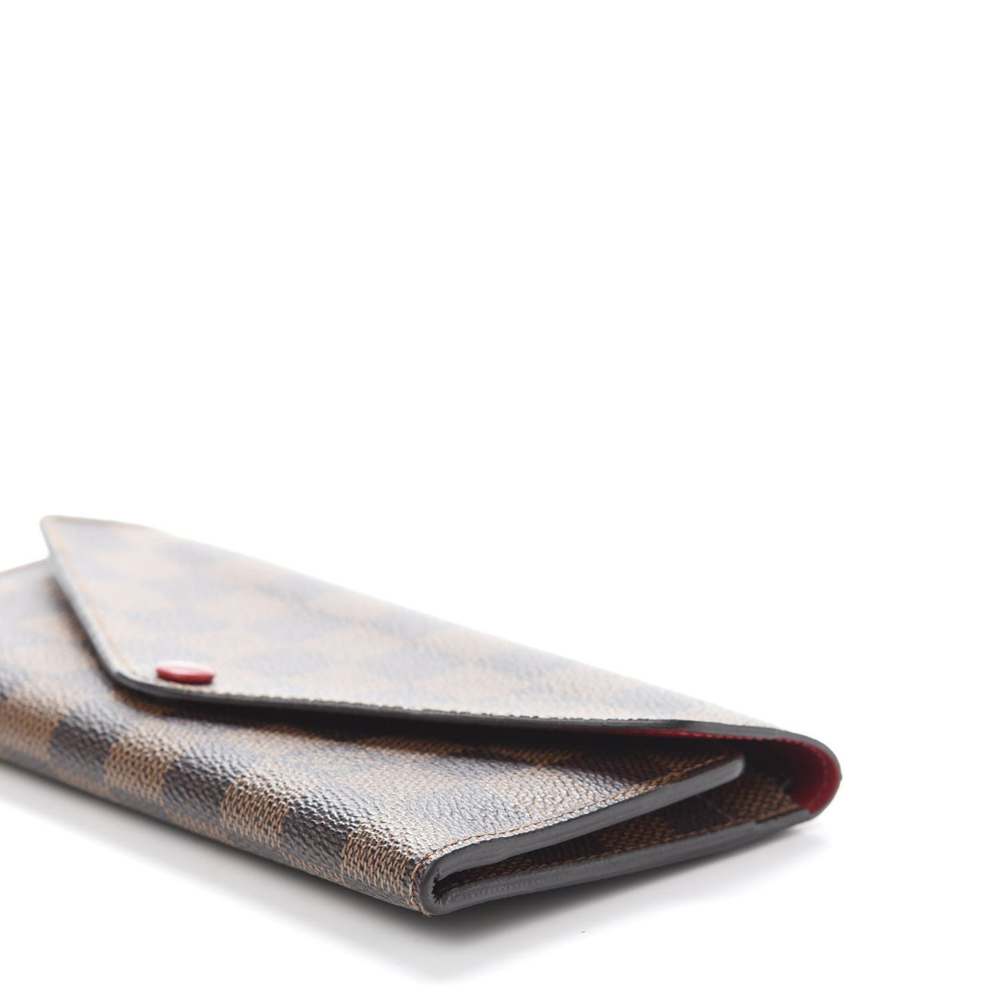 Damier Ebene Josephine Wallet Red