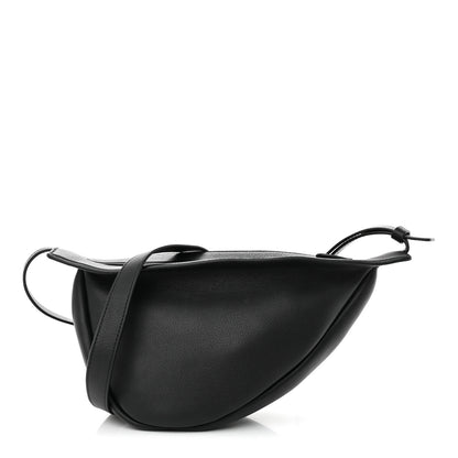The Row Smooth Calfskin Small Slouchy Banana Bag Black 1 of 9