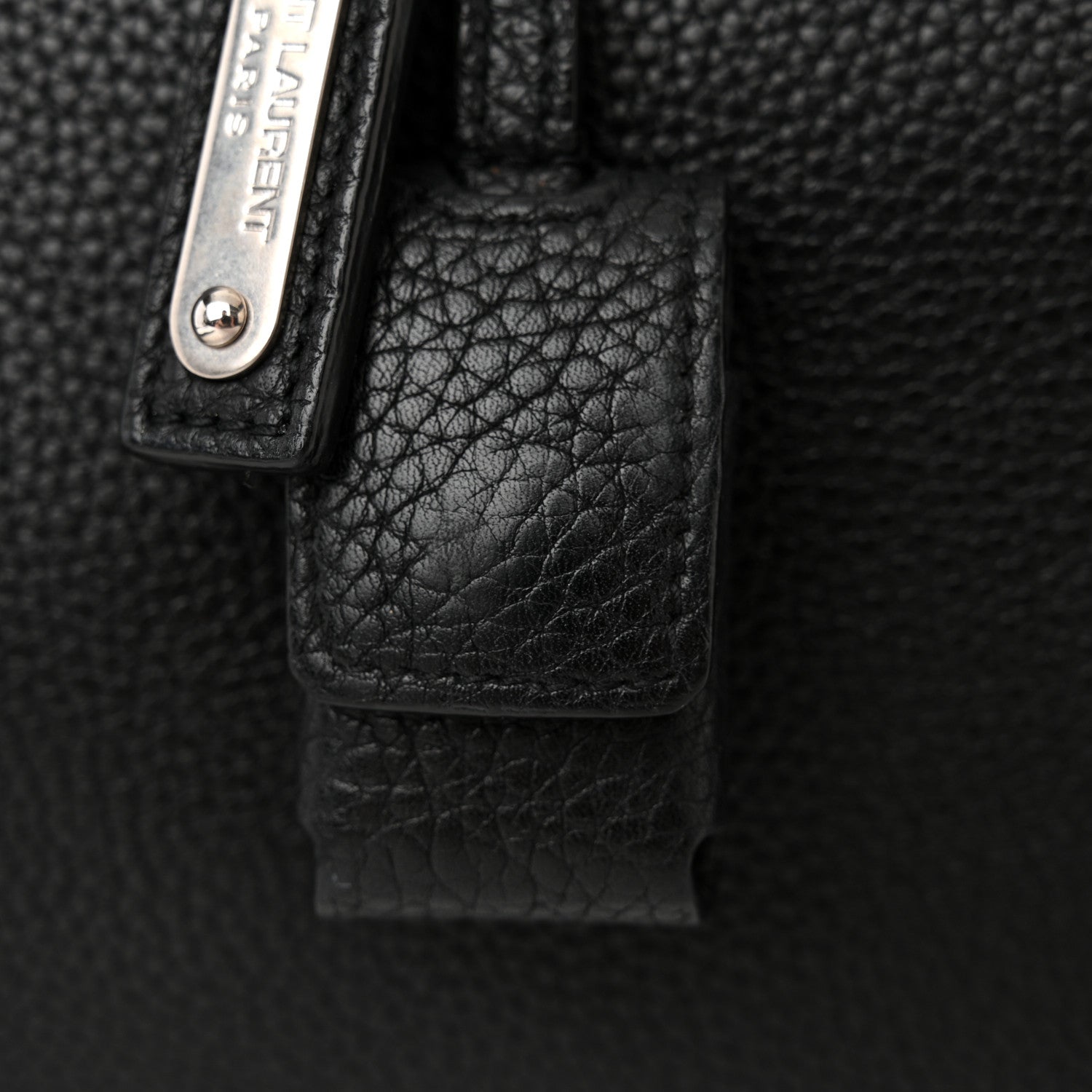 Saint Laurent Grained Calfskin Large Thin Sac De Jour Black 12 of 18