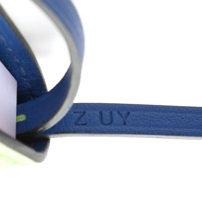 Hermes Evercolor Swift Verso Ulysse Nano Bag Charm Vert Criquet Bleu France 4 of 5