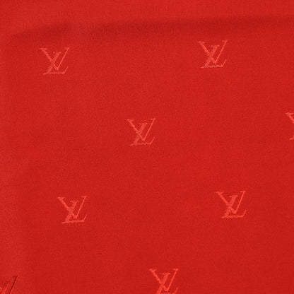 Louis Vuitton Silk Monogram Scarf Rouge 3 of 4