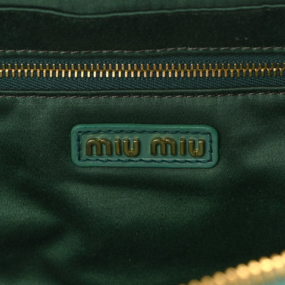 Miu Miu Calfskin Arcadie Top Handle Bag Salvia 6 of 9