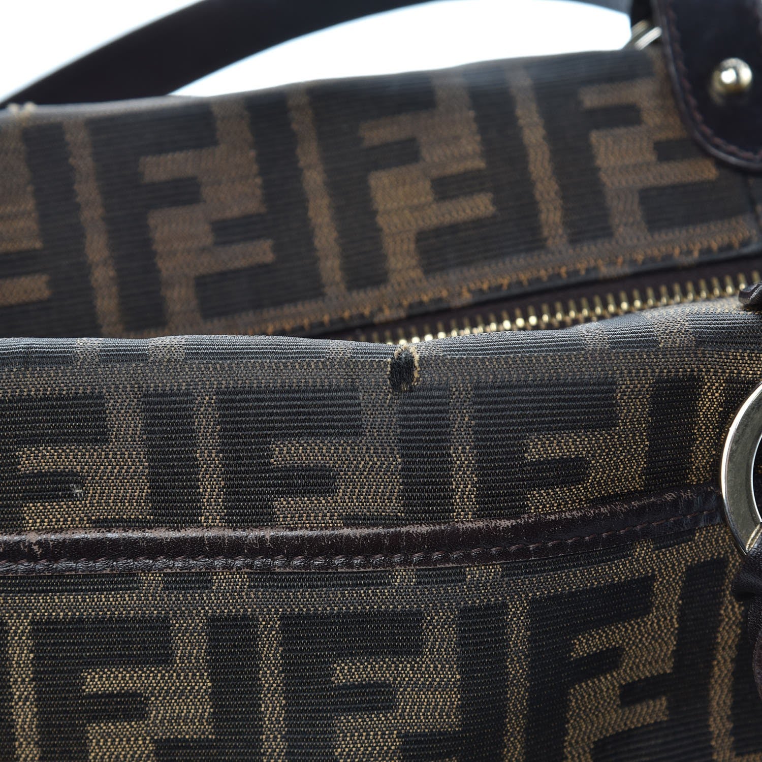 Fendi Zucca Medium Chef Shopper Tote Tobacco 9 of 15