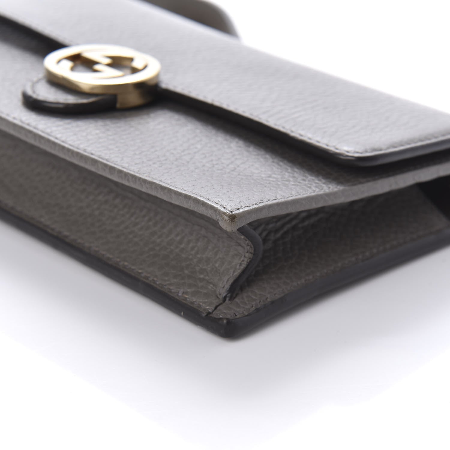 Gucci Dollar Calfskin Interlocking G Chain Wallet Loess 7 of 9