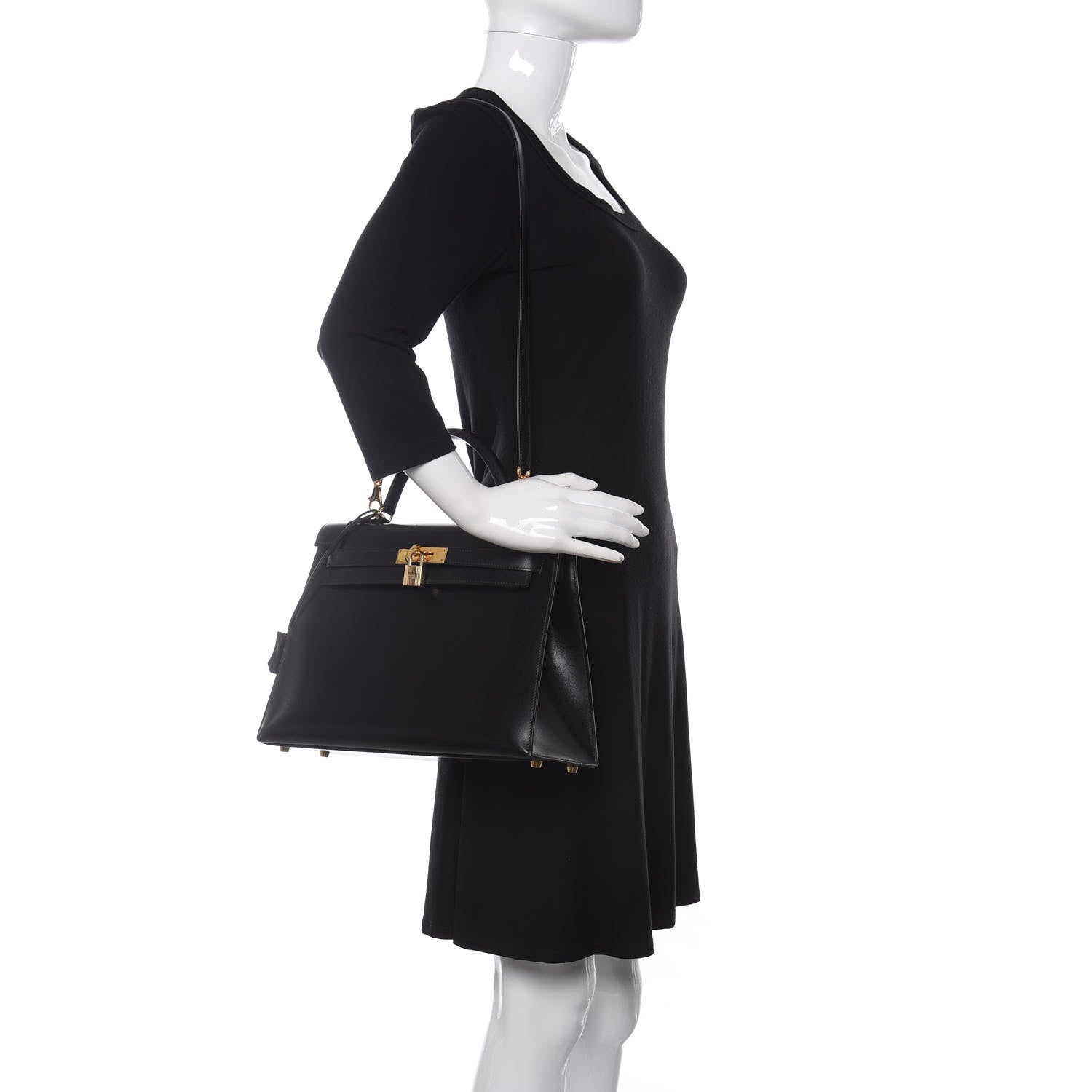 Hermes Box Kelly Sellier 32 Black 2 of 11