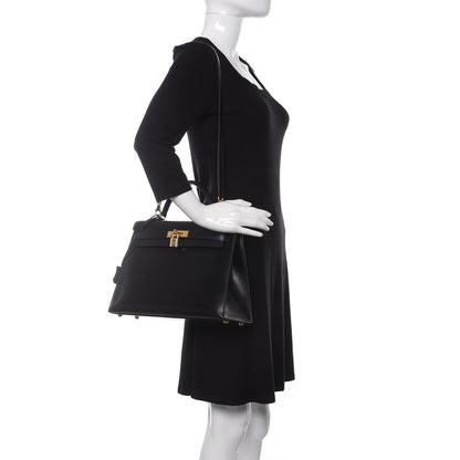 Hermes Box Kelly Sellier 32 Black 2 of 11