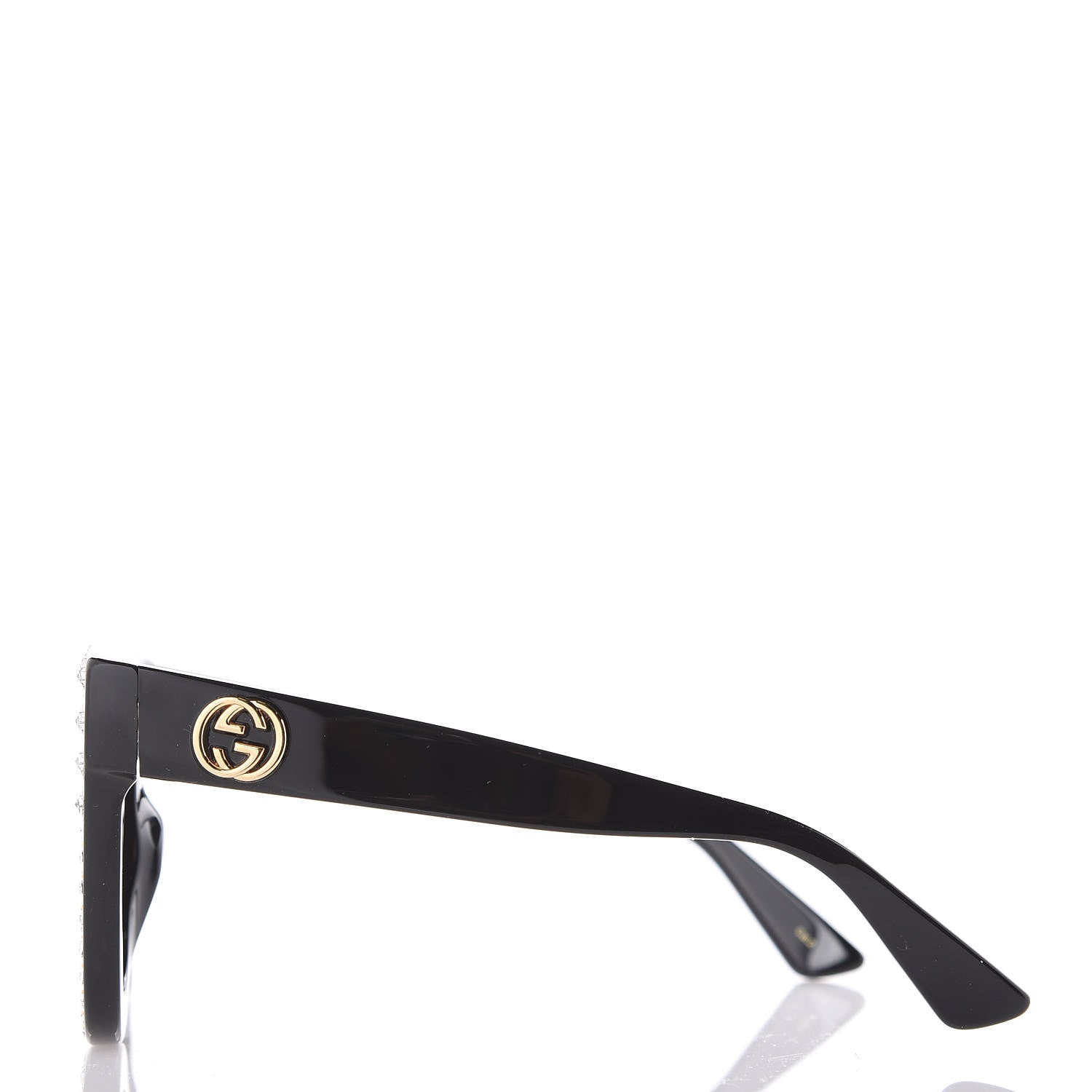 Gucci Acetate Stars Cat Eye Sunglasses GG0116S Black 2 of 7