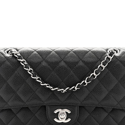 Chanel Caviar Quilted Medium Double Flap Black 8 of 11