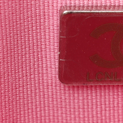Chanel Caviar Quilted Boy Wallet On Chain WOC Pink 8 of 14