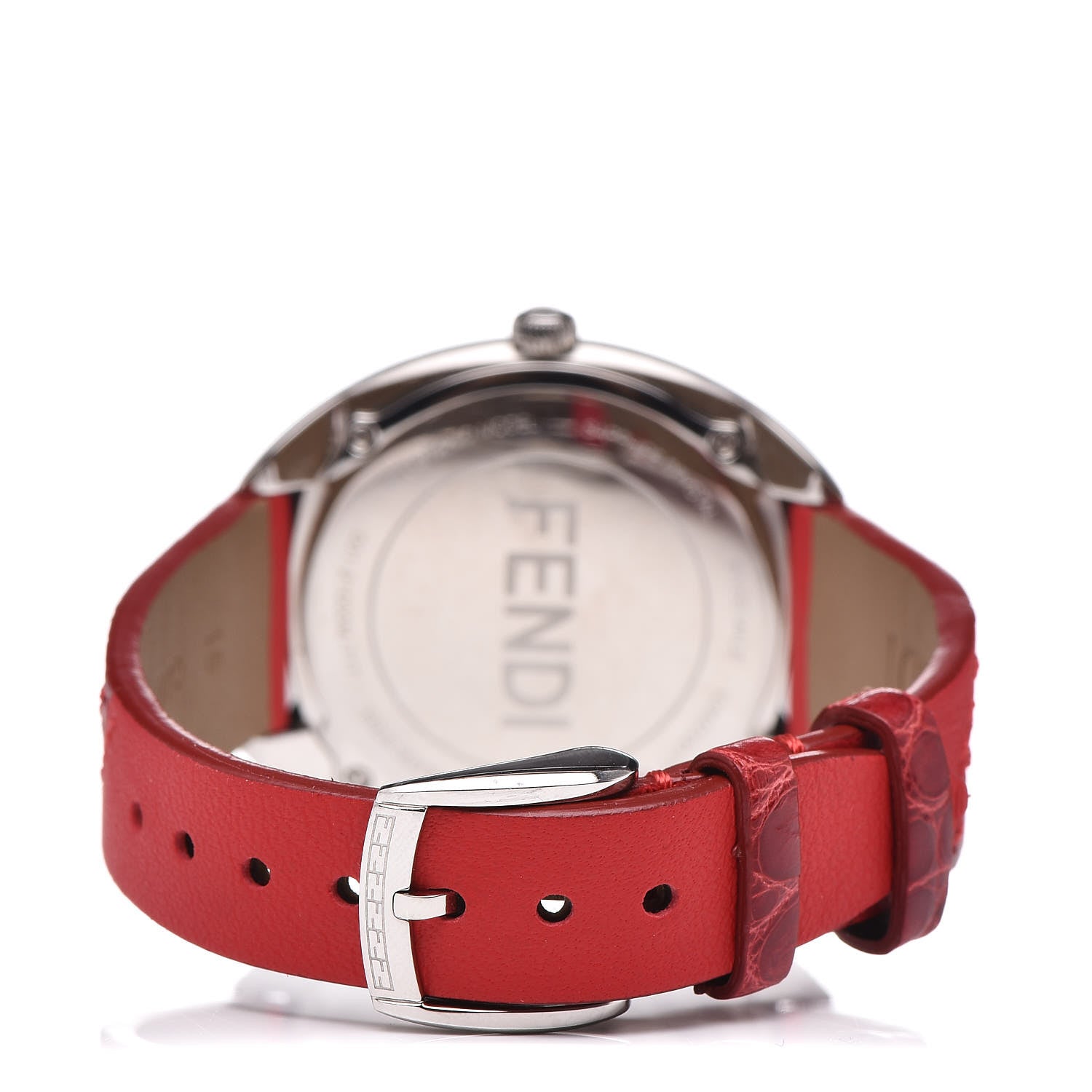 Fendi Stainless Steel Calfskin 34mm Momento Date Quartz Watch 4 of 8