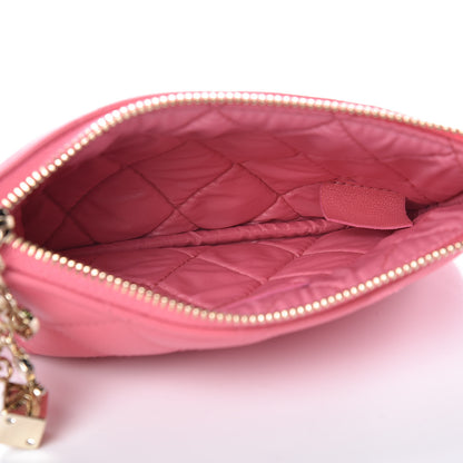 Chanel Lambskin Quilted Small Casino Cosmetic Case Pink 5 of 8